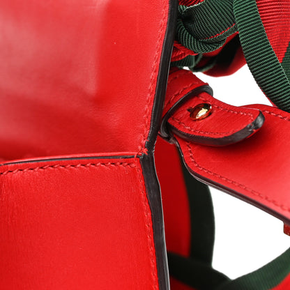 Gucci Calfskin Sylvie Top Handle Bag Hibiscus Red 13 of 20