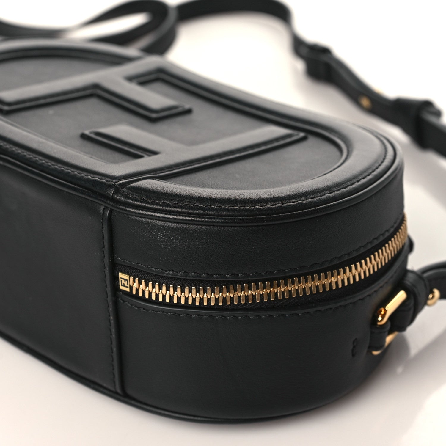 Fendi Vitello Grace Matte Mini O'Lock Camera Case Black 9 of 10