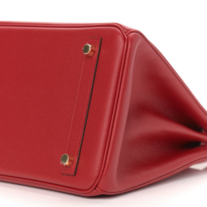 Hermes Epsom Birkin 30 Rouge Casaque 10 of 11