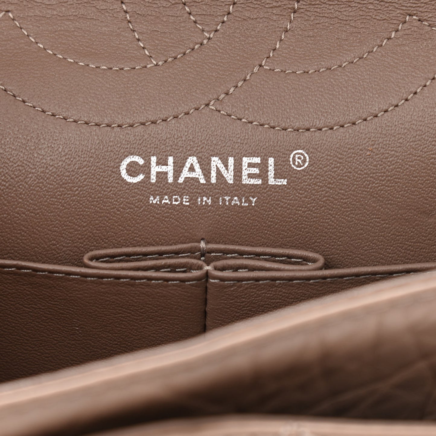 Aged Calfskin Quilted 2.55 Reissue 226 Flap Taupe