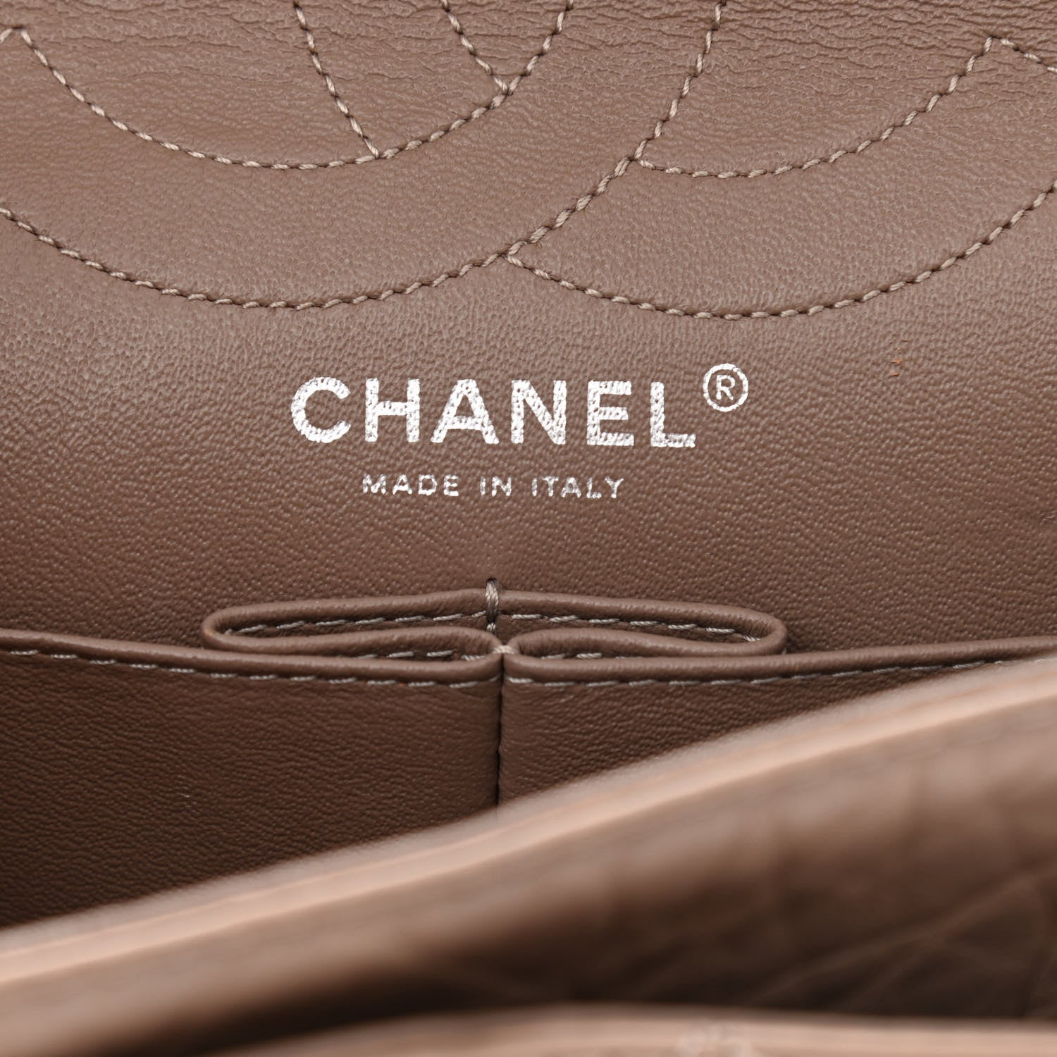 Chanel Aged Calfskin Quilted 2.55 Reissue 226 Flap Taupe 6 of 10