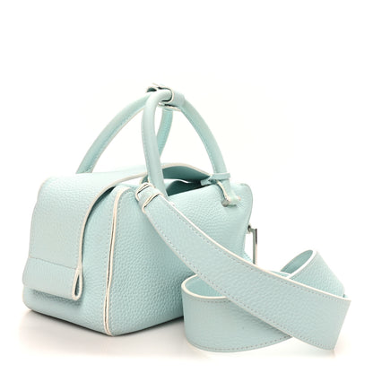 Delvaux Taurillon Soft Mini Cool Box Satchel Light Blue 3 of 9