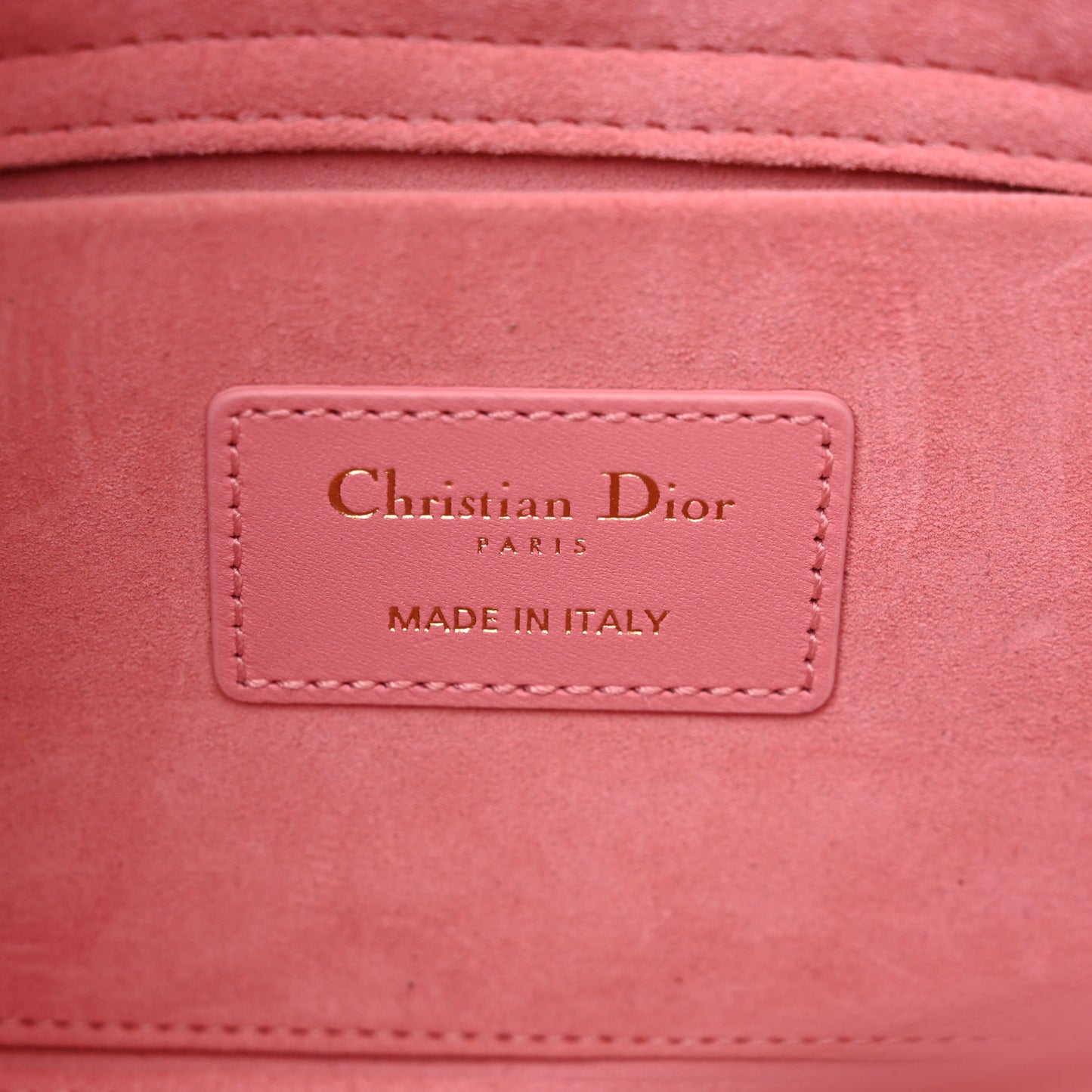 Lambskin Cannage Medium Lady D-Joy Light Pink