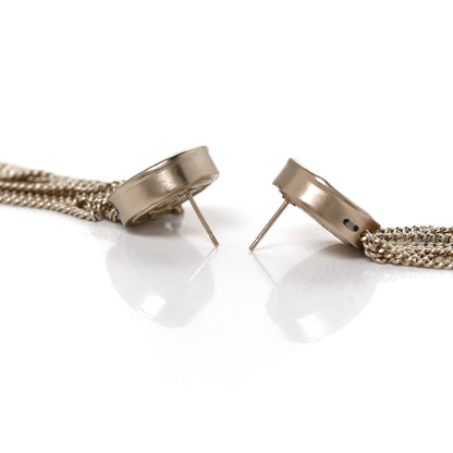 Chanel Chain CC Dangle Earrings Gold 5 of 6