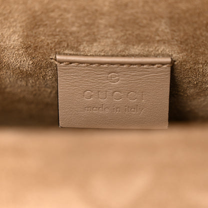 Gucci GG Supreme Monogram Suede Crystal Small Dionysus Shoulder Bag Beige Ebony Taupe 6 of 12