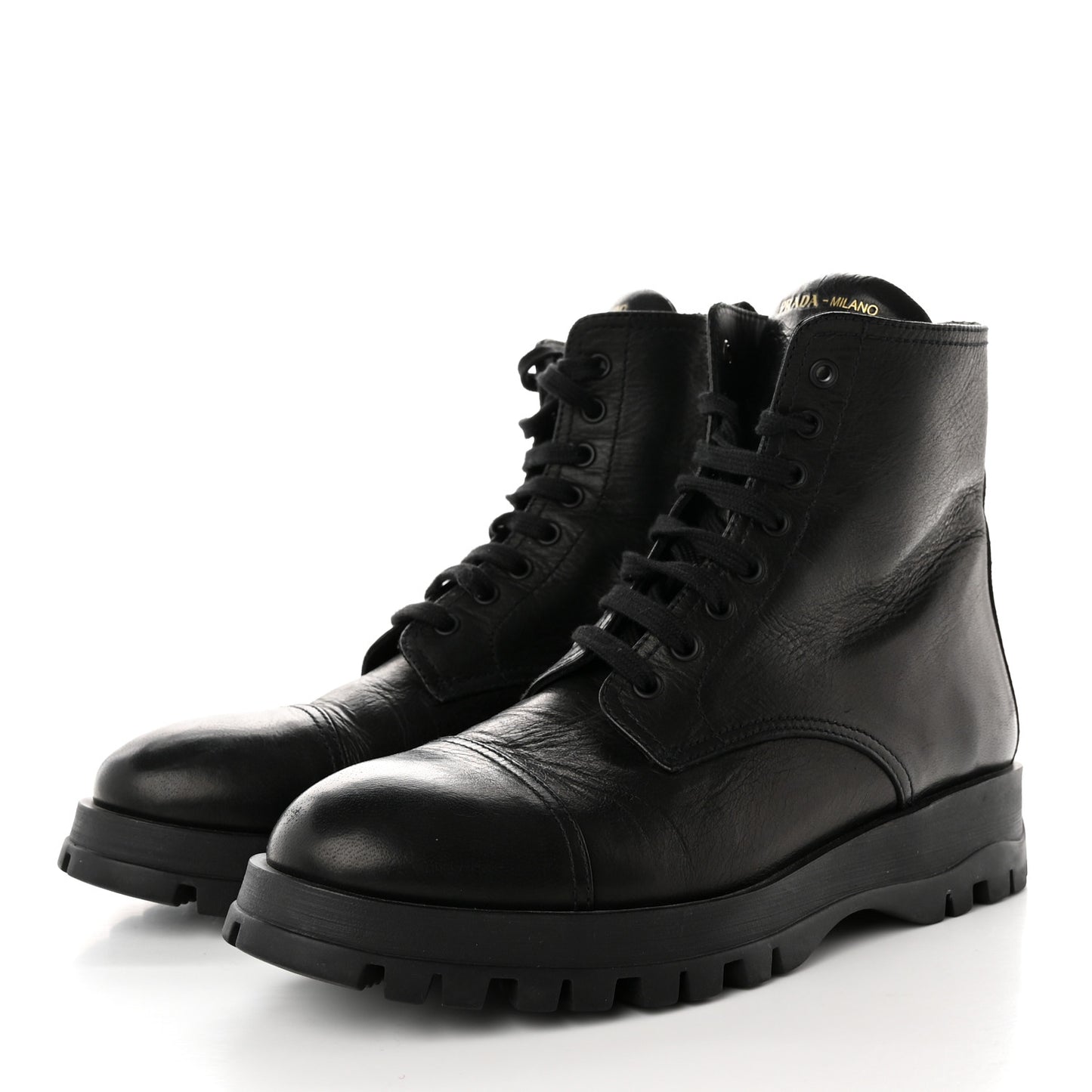 Cervo Shine Captoe 30mm Combat Boots 39.5 Black