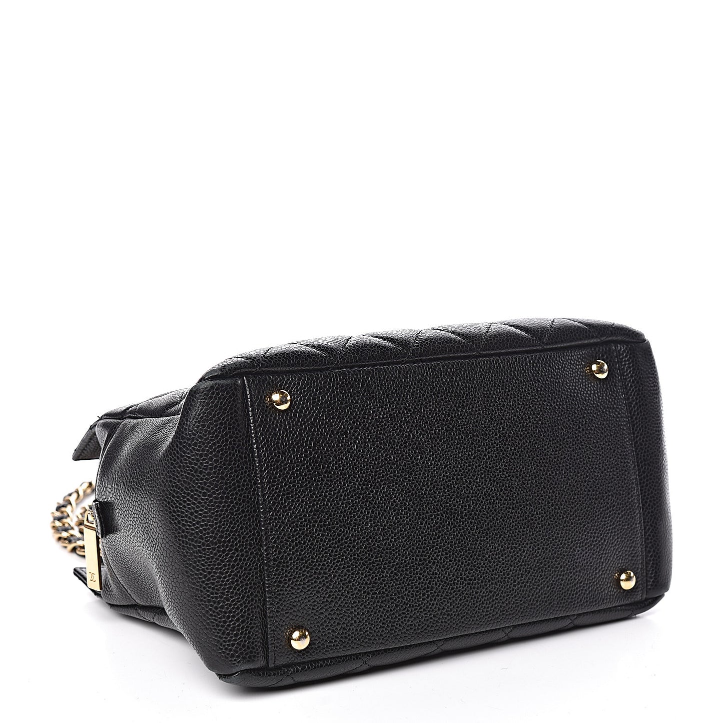 Caviar Quilted Petit Timeless Tote PTT Black