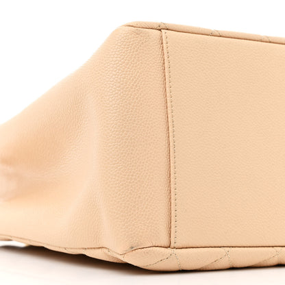Chanel Caviar Quilted Grand Shopping Tote GST Beige Clair 10 of 12