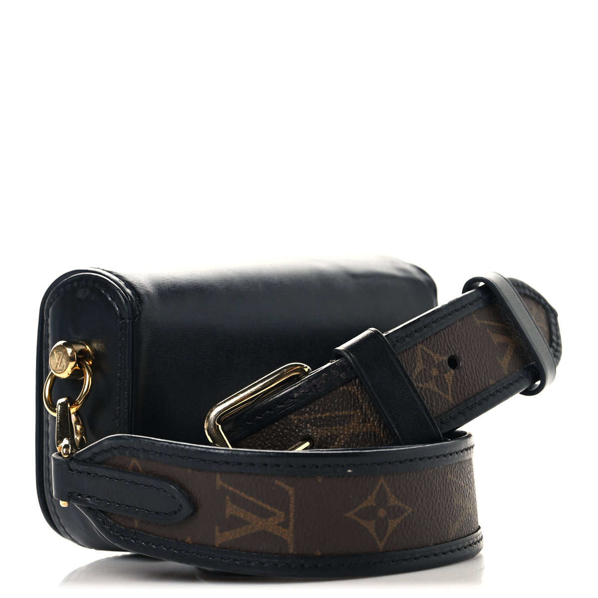 Louis Vuitton Calfskin Monogram Officier Pouch Black 3 of 9