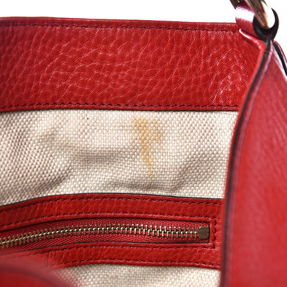 Gucci Pebbled Calfskin Medium Soho Shoulder Bag Red 12 of 12