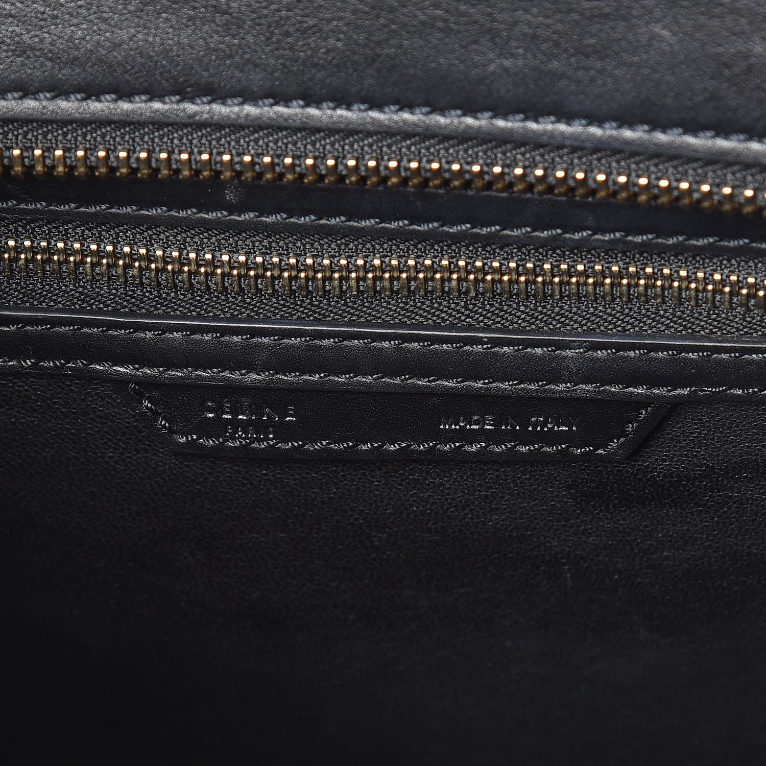 Celine Smooth Calfskin Micro Luggage Black 8 of 10