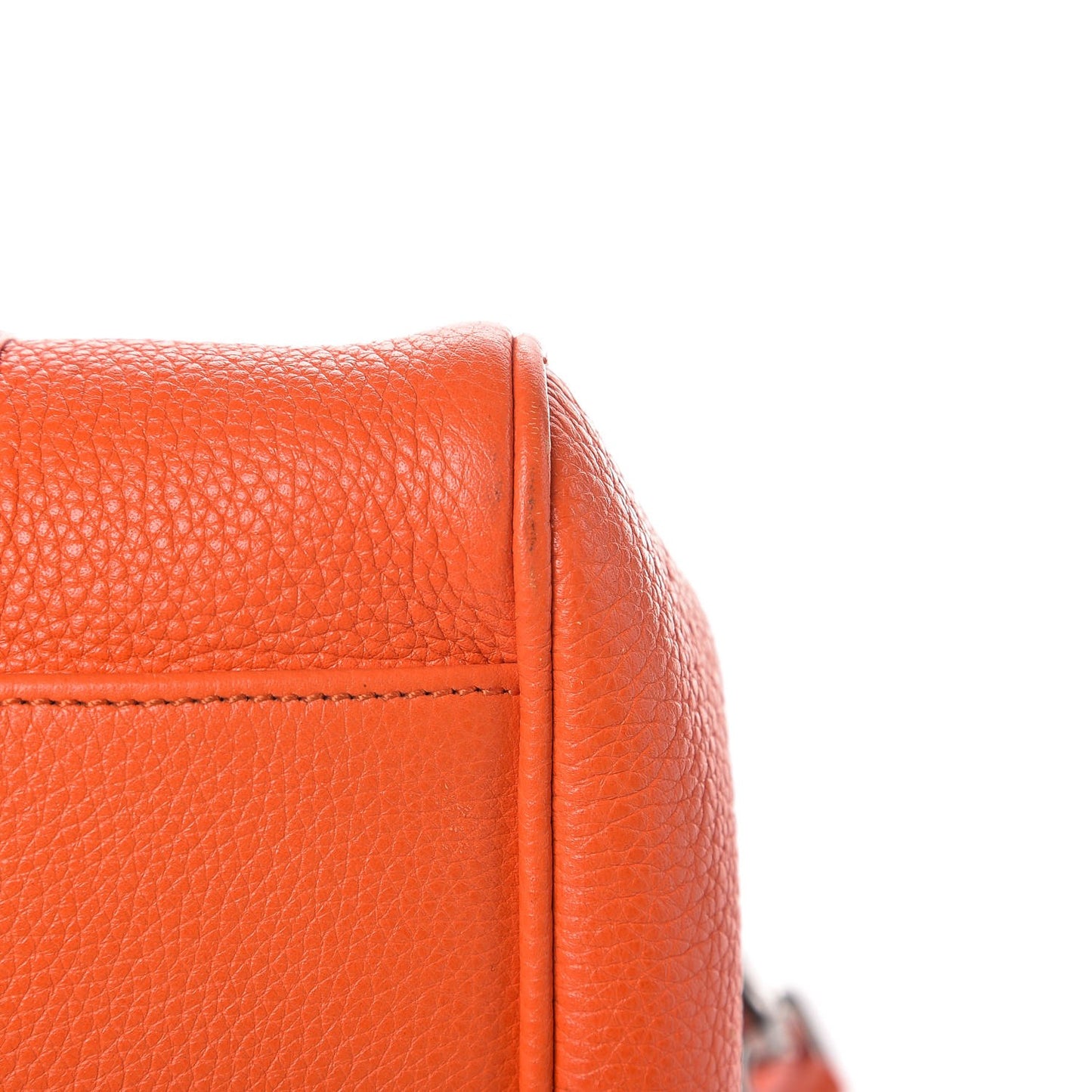 Classic Grain Small Bayswater Satchel Bright Orange