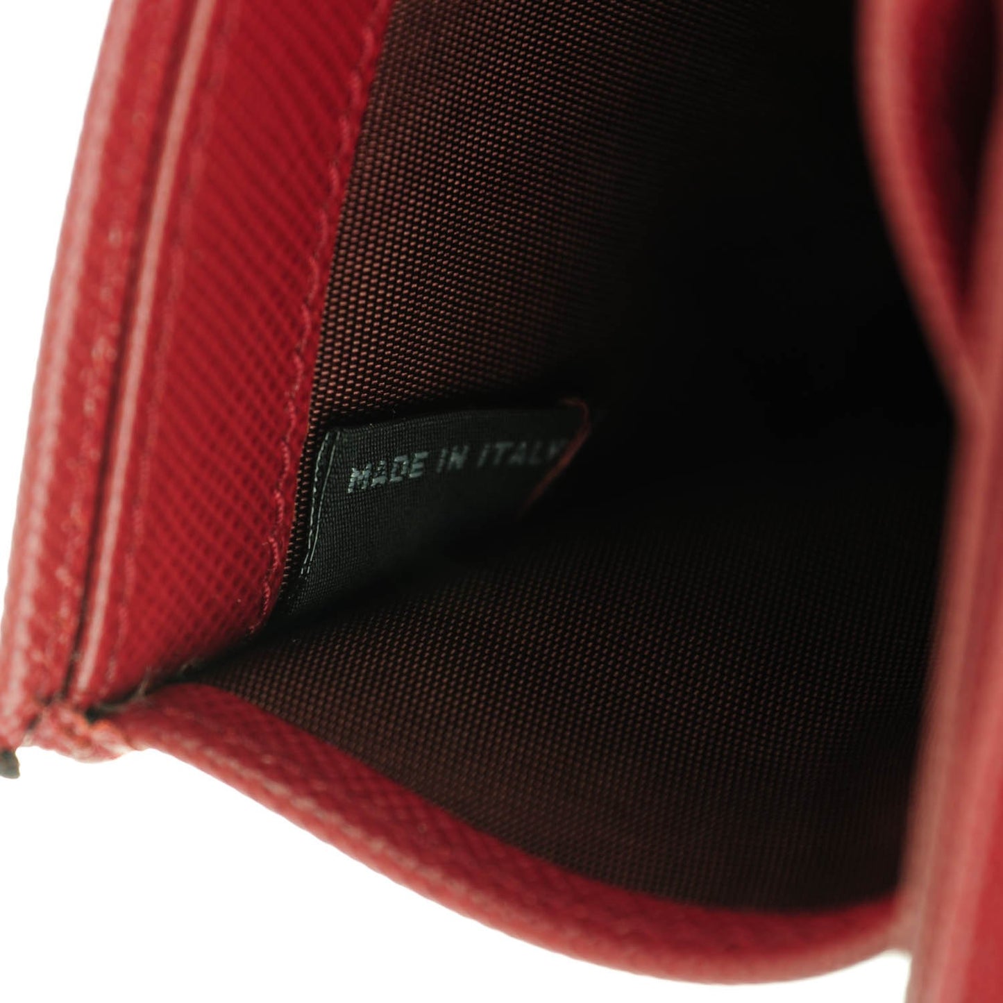 Saffiano Bi-Fold Wallet Red