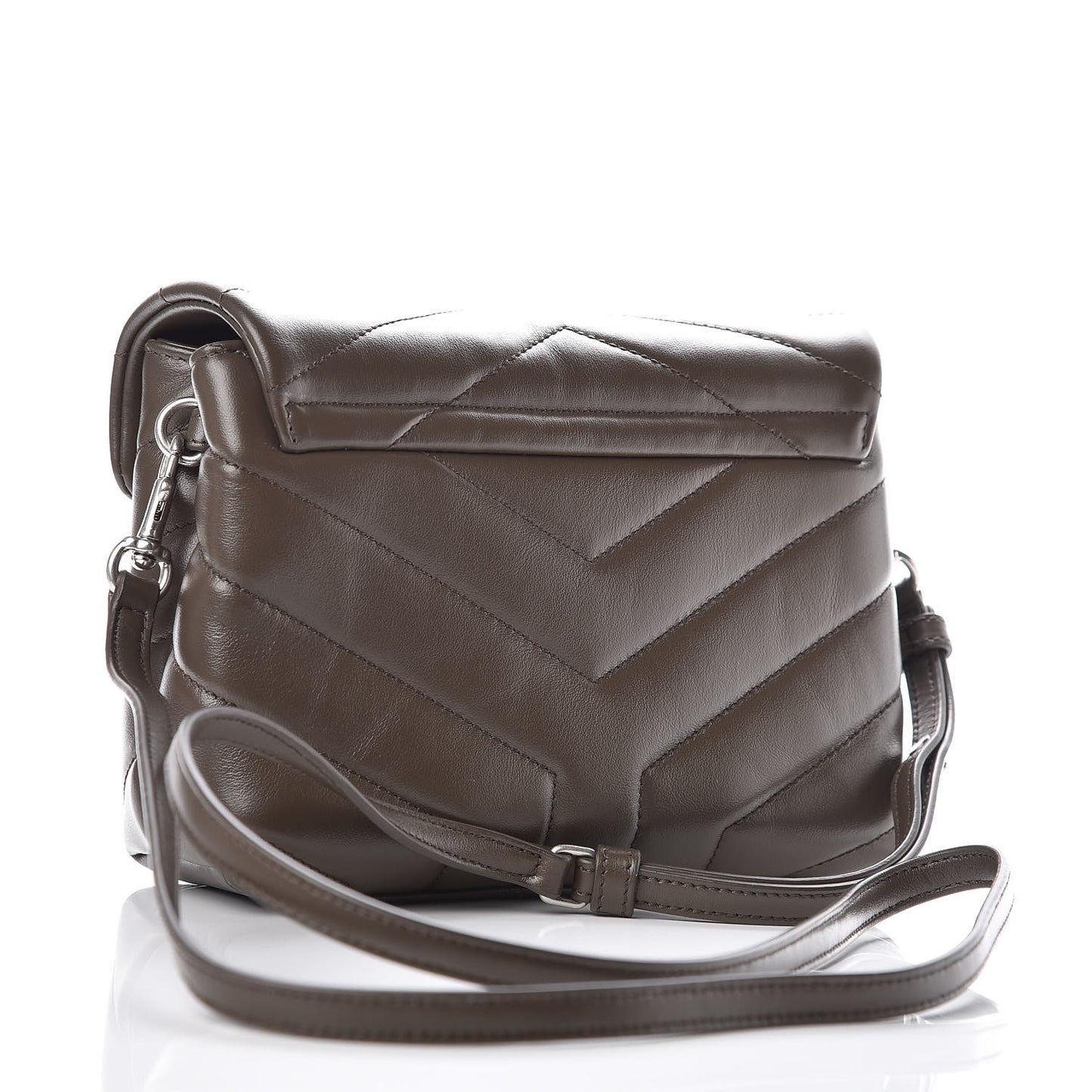 Calfskin Y Quilted Monogram Toy Loulou Crossbody Bag Faggio