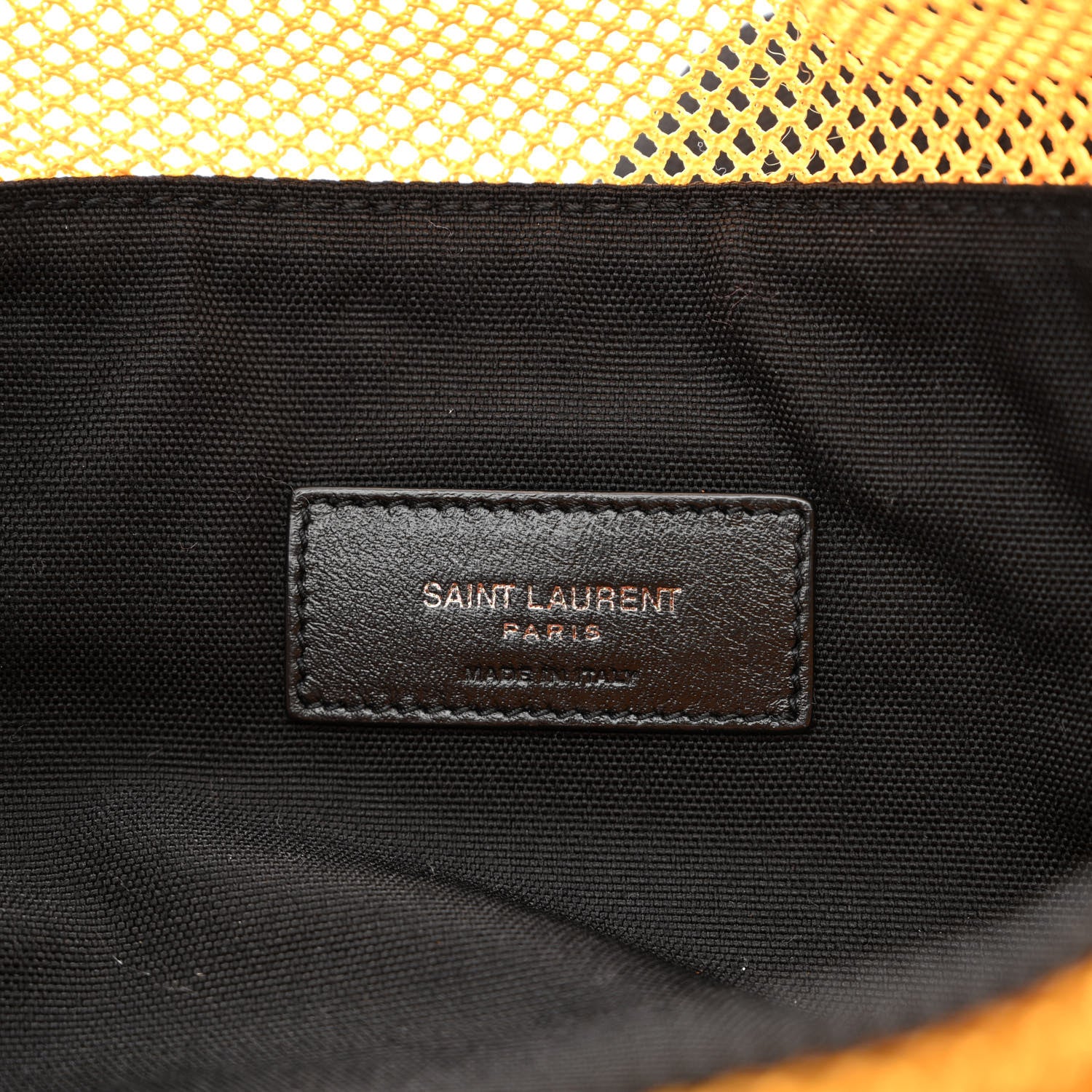 Saint Laurent Nylon Mesh SLP Belt Bag Jaune 6 of 10