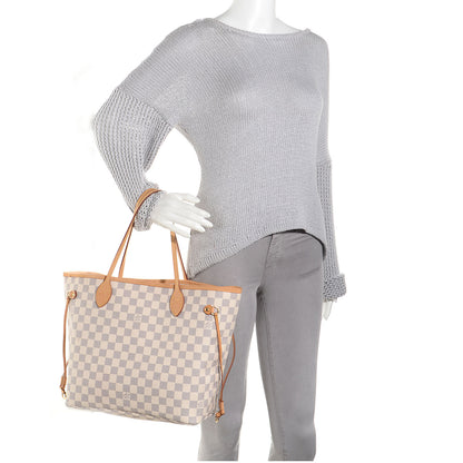 Louis Vuitton Damier Azur Neverfull MM 2 of 8