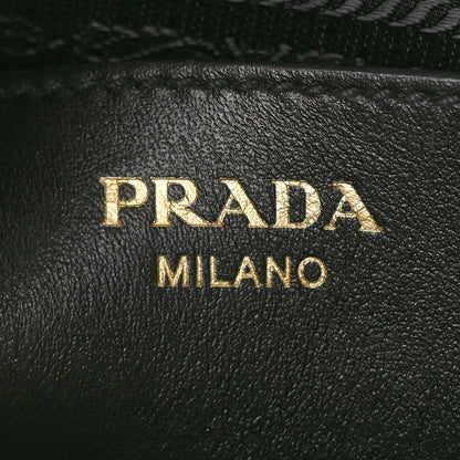 Prada Saffiano City Calfskin Esplanade Crossbody Bag Black 6 of 9