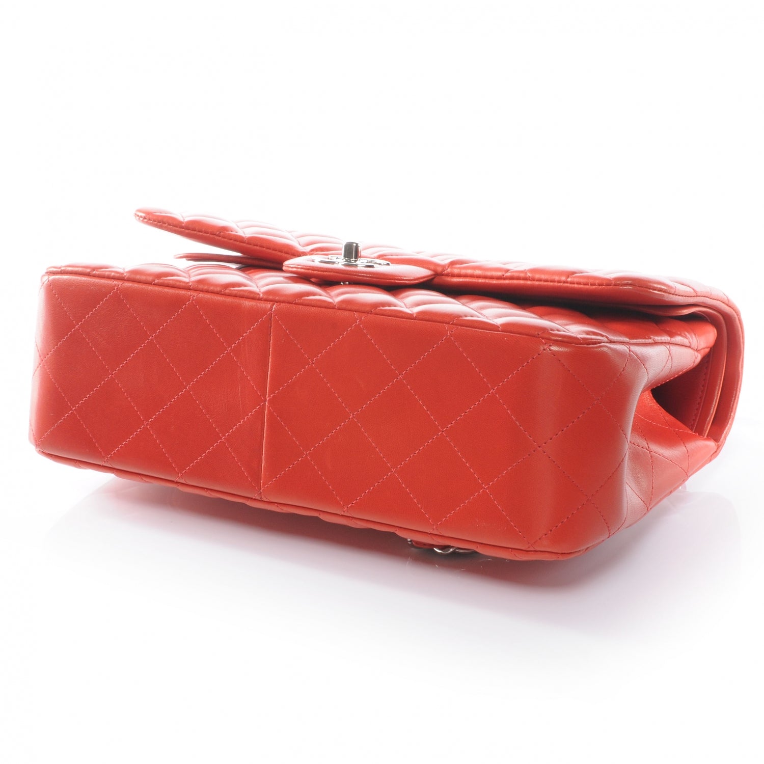 Chanel Lambskin Jumbo Double Flap Red 4 of 7