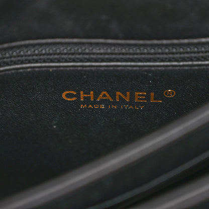 Chanel Lambskin Chevron Quilted Small Trendy CC Dual Handle Flap Bag Black 6 of 12