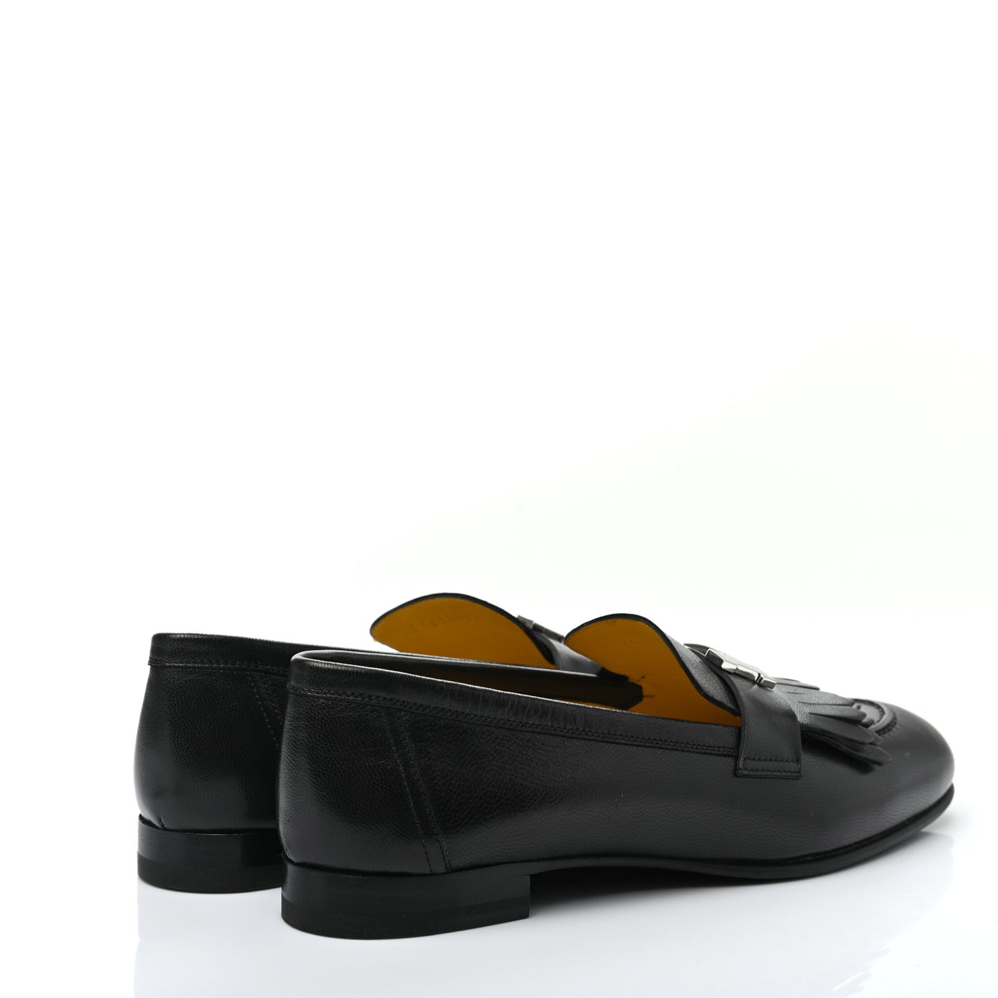 Goatskin Womens Royal Loafers 38 Black