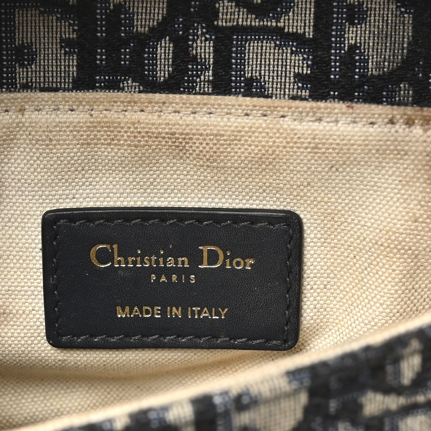Christian Dior Oblique Mini Saddle Bag Blue 6 of 11
