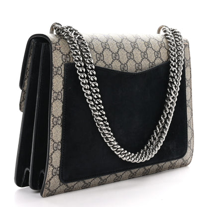 Gucci GG Supreme Monogram Medium Dionysus Shoulder Bag Black 3 of 10