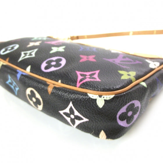 Monogram Multicolor Pochette Accessories Black