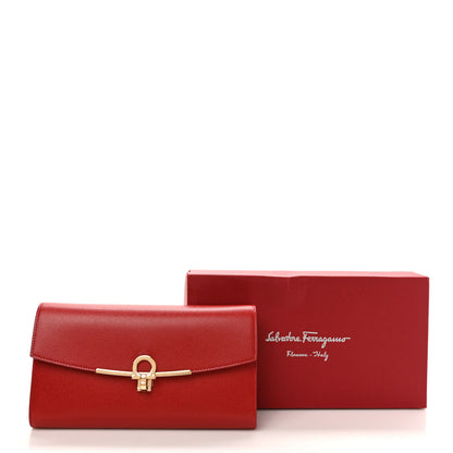 Salvatore Ferragamo Hammered Calfskin Mini Gancini Icona Bag Lipstick 10 of 10