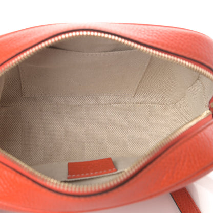 Gucci Pebbled Calfskin Small Soho Disco Bag Sun Orange 5 of 10