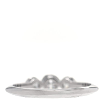 Tiffany Platinum Diamond Three Stone Milgrain Ring 52 6 3 of 4