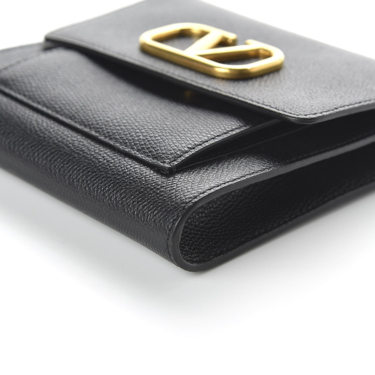 Calfskin VLogo Crossbody Bag Black
