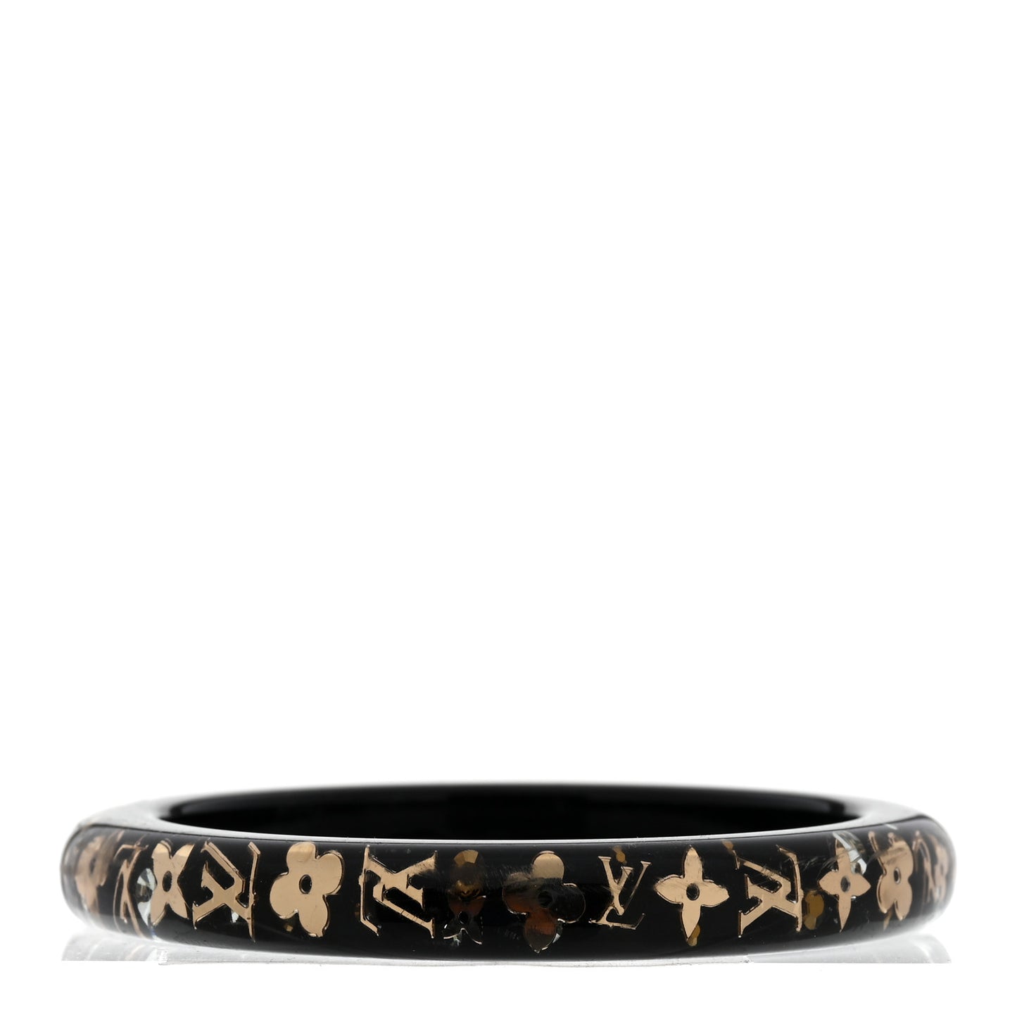 Resin Swarovski Large Inclusion Bracelet PM Black