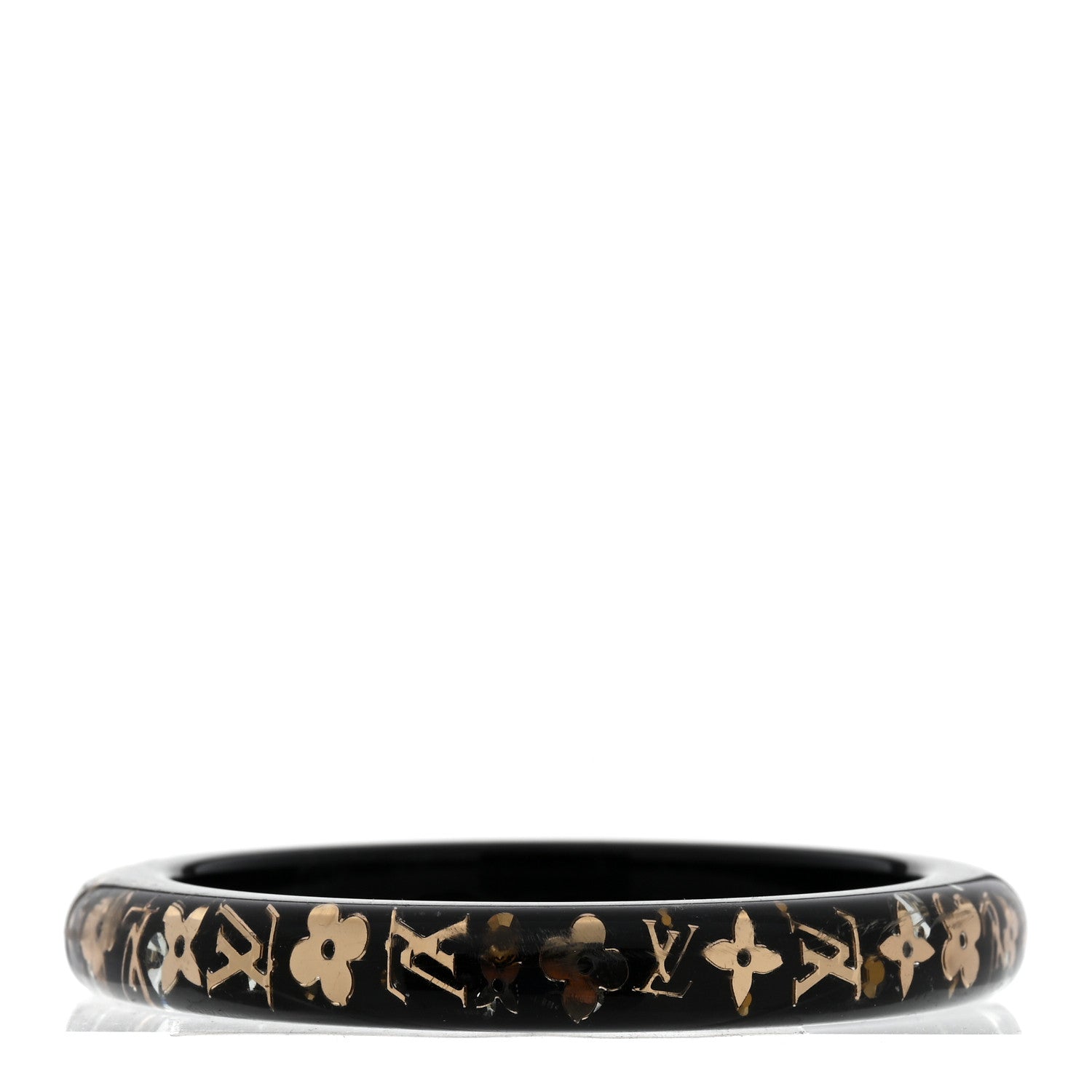 Louis Vuitton Resin Swarovski Large Inclusion Bracelet PM Black 3 of 3