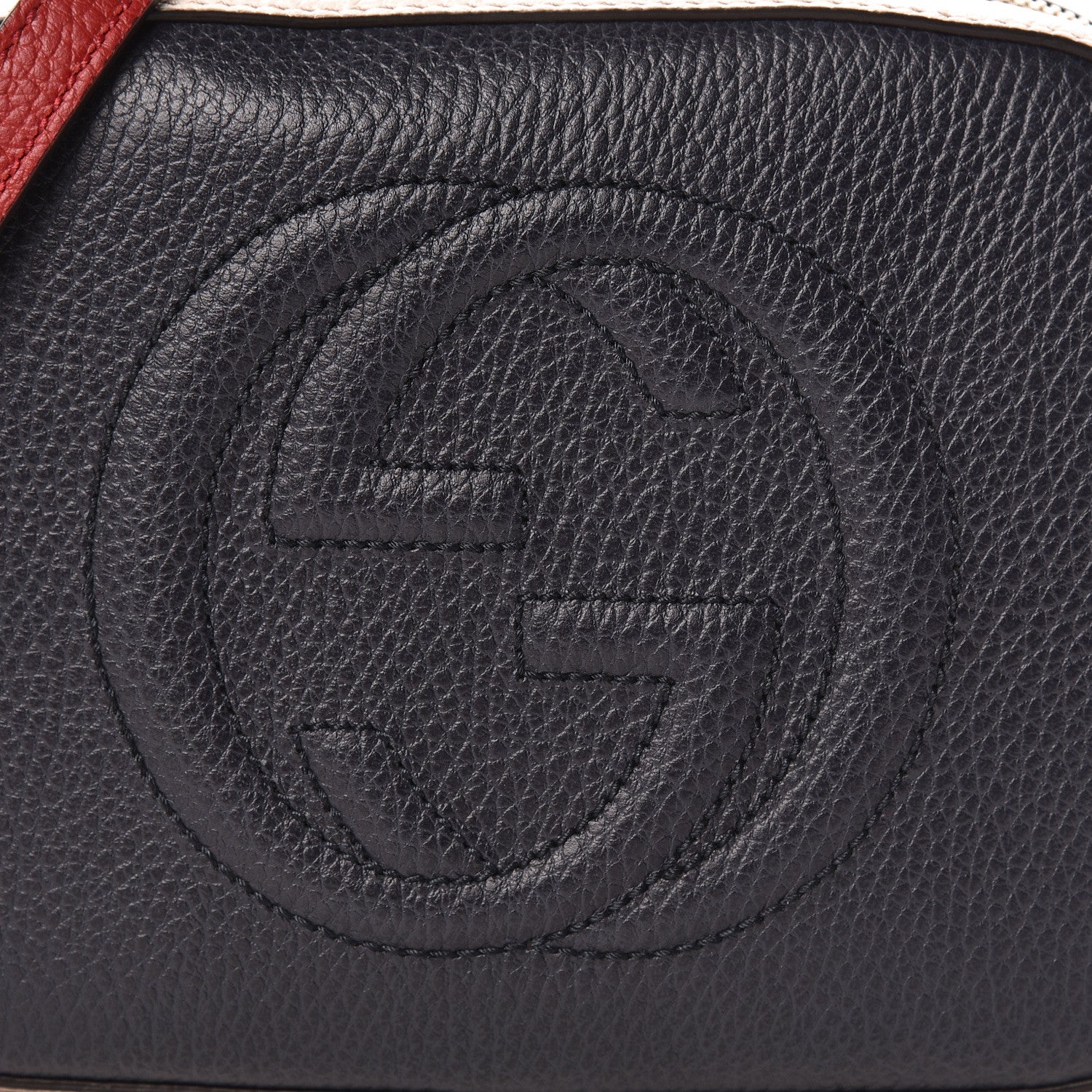 Gucci Dollar Calfskin Small Soho Disco Bag Blue Hibiscus Red Mystic White 9 of 11