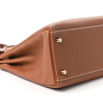 Hermes Togo Kelly Retourne 32 Gold 6 of 13