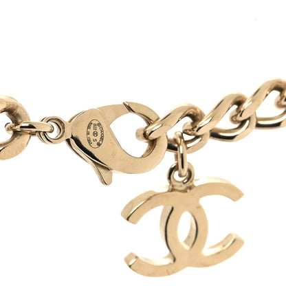 Chanel Metal Enamel Chain CC Choke Gold White 4 of 4