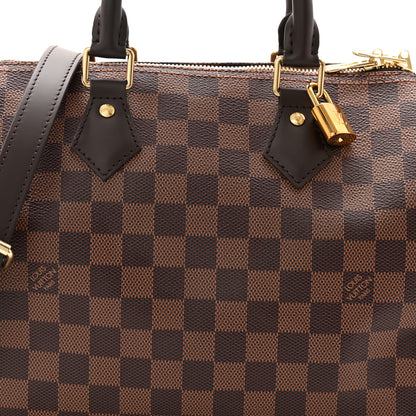 Louis Vuitton Damier Ebene Speedy Bandouliere 25 7 of 10
