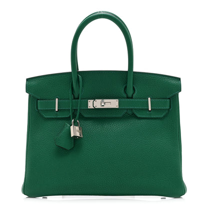 Hermes Togo Verso Birkin 30 Vert Vertigo Vert Fonce 1 of 10