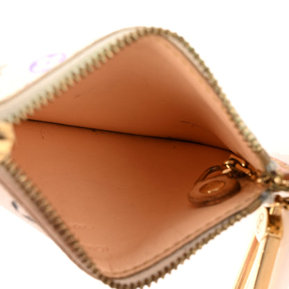 Louis Vuitton Monogram Multicolor Key Pouch White 5 of 8