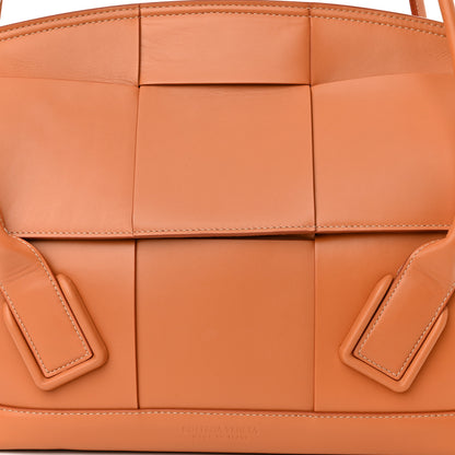 Bottega Veneta French Calfskin Maxi Intrecciato Medium Arco Caramel 6 of 8