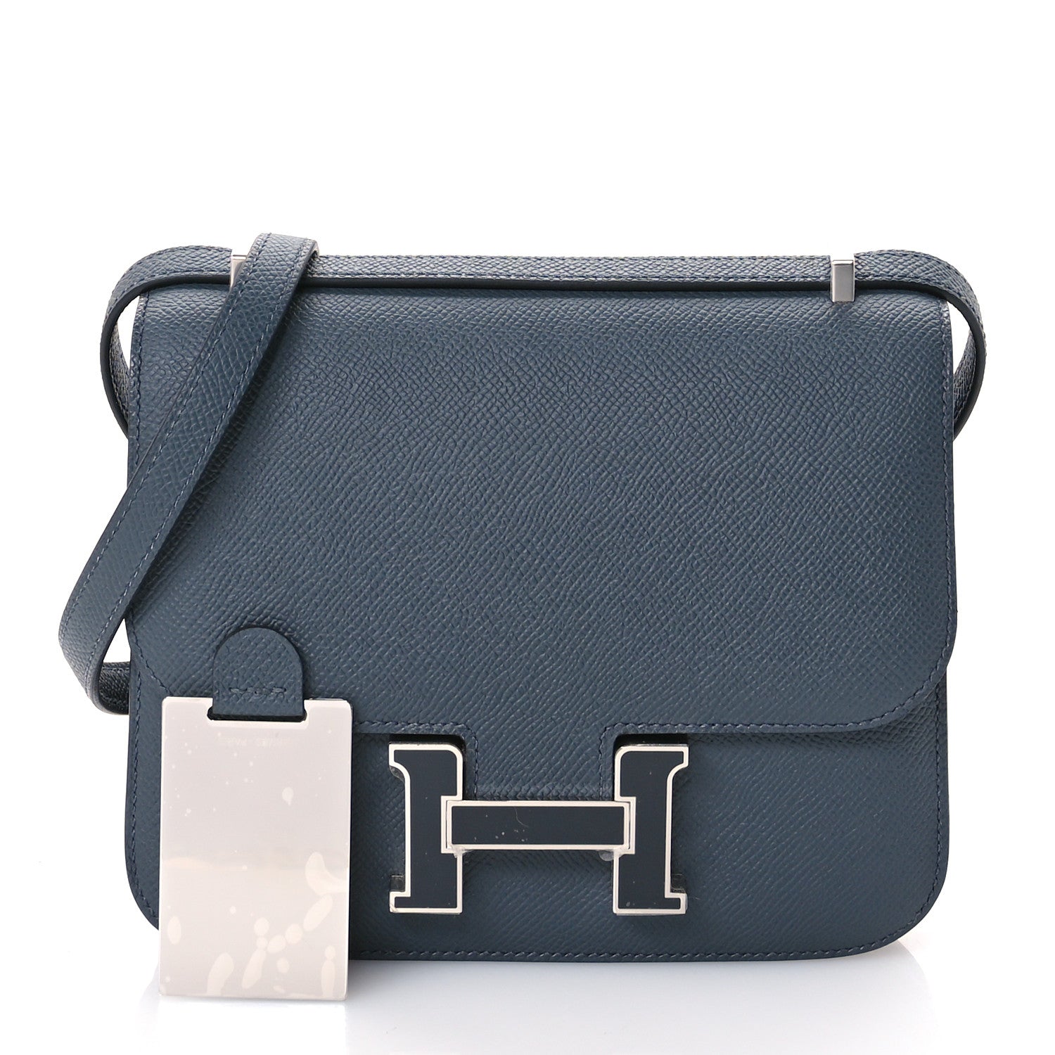 Hermes Epsom Enamel Constance 18 Gris Misty Gris Fonce 3 of 12