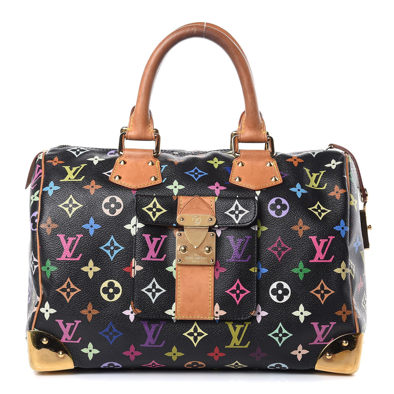 Louis Vuitton Monogram Multicolor Speedy 30 Black 1 of 18