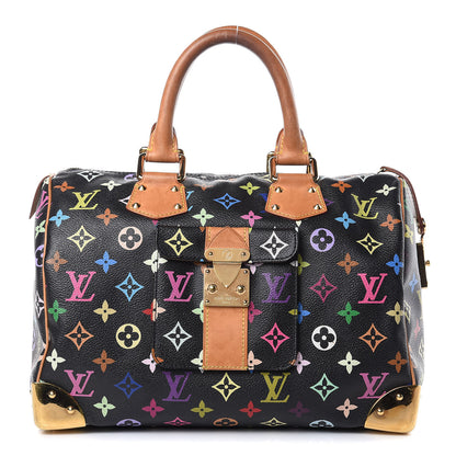 Louis Vuitton Monogram Multicolor Speedy 30 Black 1 of 18