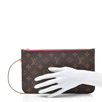 Louis Vuitton Monogram Neverfull MM GM Pochette Pivoine 2 of 8