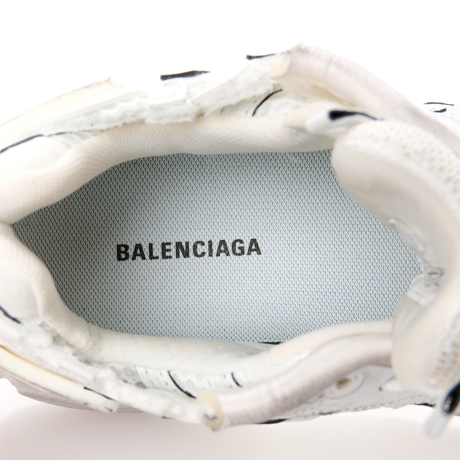 Balenciaga Mesh Rubber Monocolor Womens Runner Sneakers 37 White 8 of 10