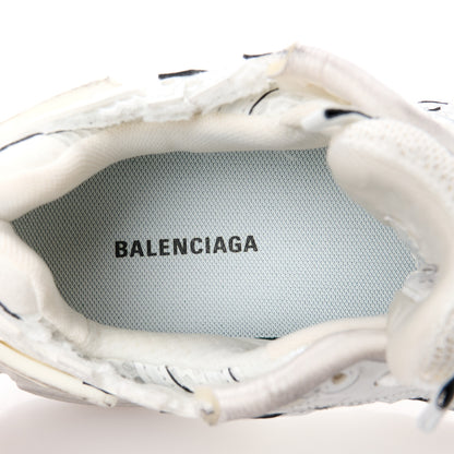 Balenciaga Mesh Rubber Monocolor Womens Runner Sneakers 37 White 8 of 10