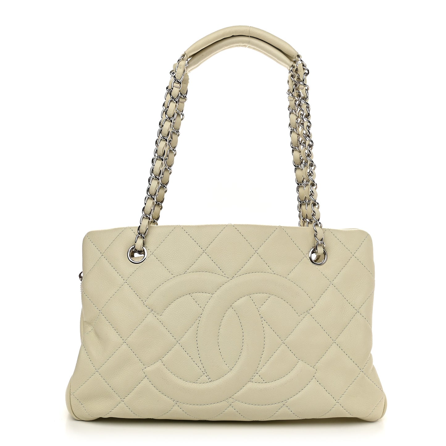 Caviar CC Timeless Soft Tote Off White
