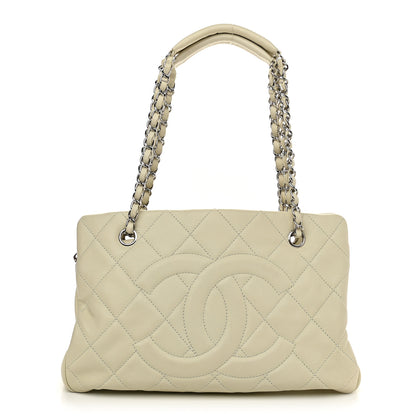 Chanel Caviar CC Timeless Soft Tote Off White 1 of 9