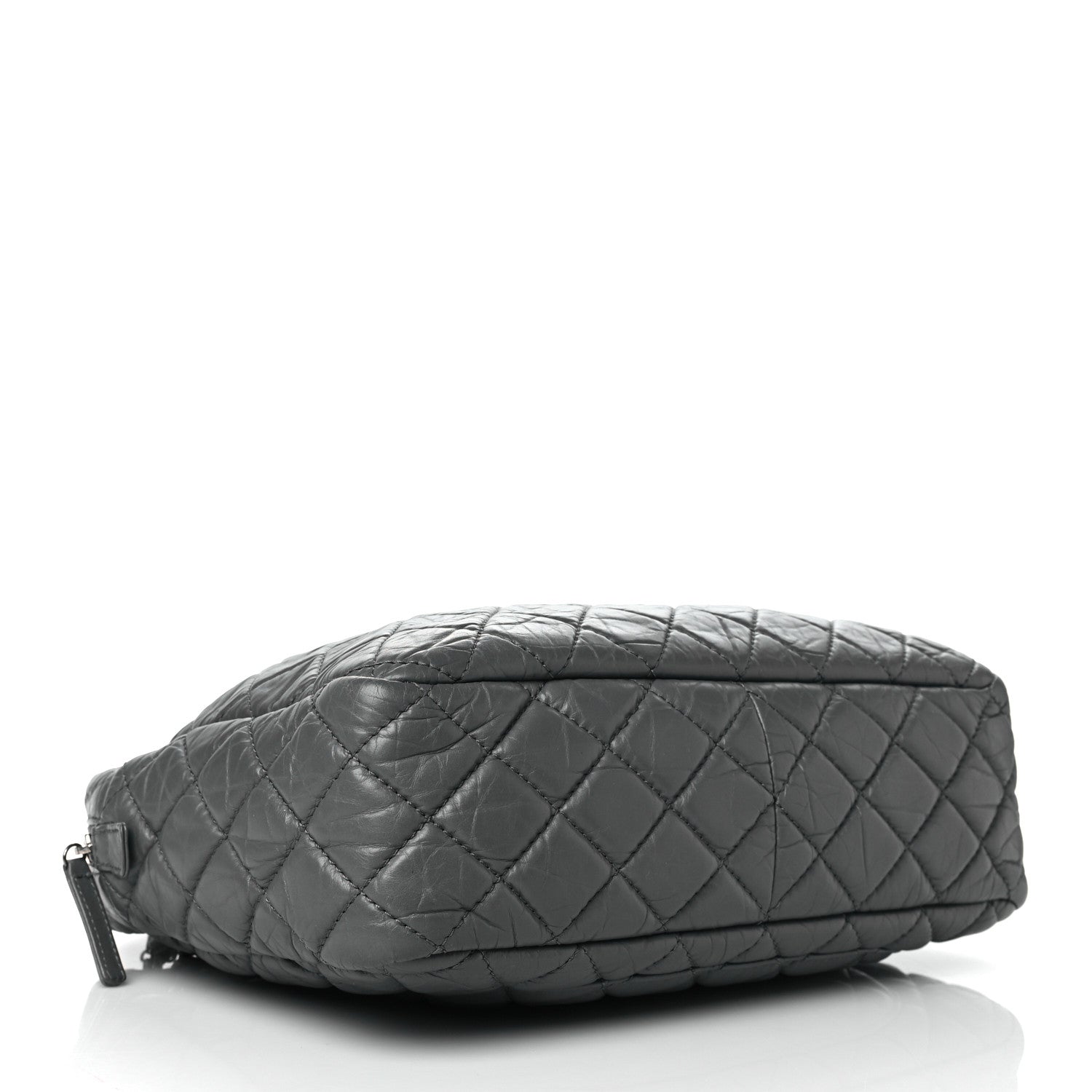 Chanel Aged Calfskin Quilted Large Reissue Camera Case Grey 4 of 10