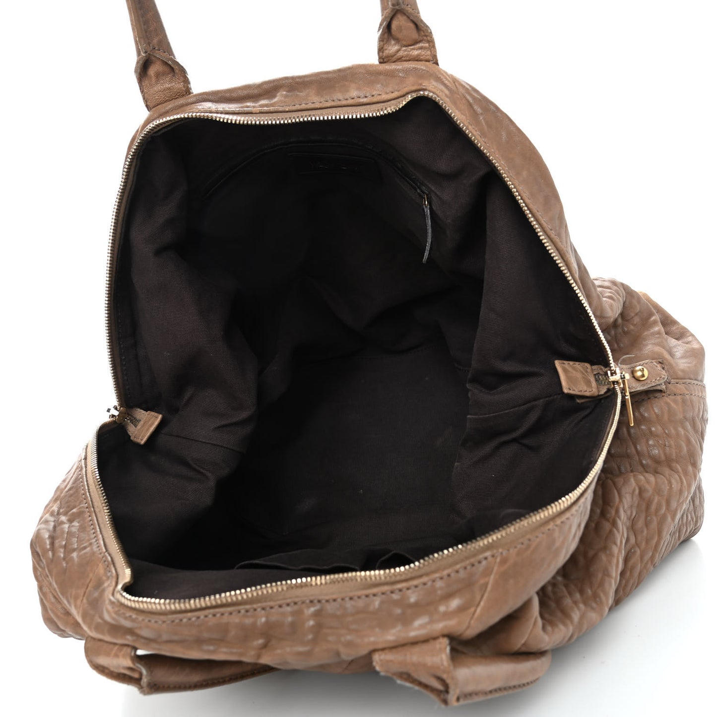Pebbled Lambskin Medium Easy Sac Brown